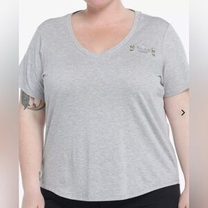 NWT Her Universe Outlander crest short sleeve grey tee size 4X 5X